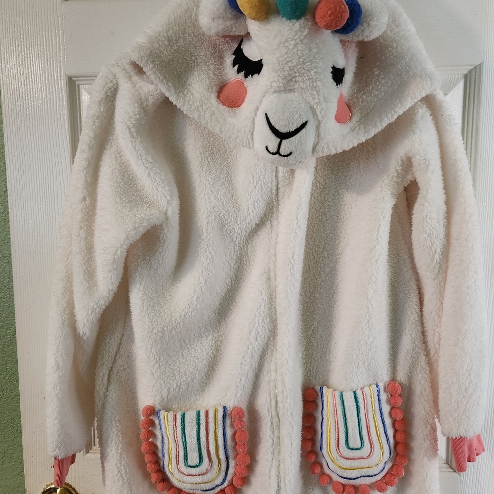 Llama fuzzy onesie